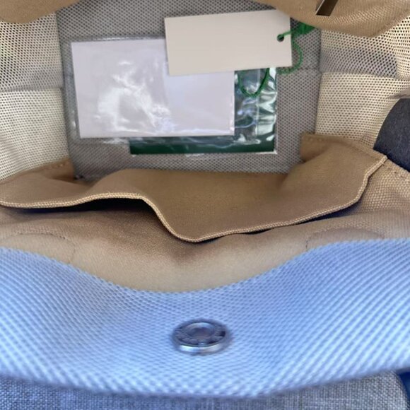 Longchamp Beige With Black Leather Handle Handbag - Picture 8 of 9